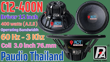 Bass 30 Từ Neo, Paudio C12-400N, Hàng Có Sẵn 11/10/2023