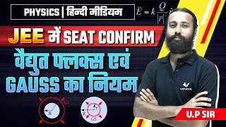 वैद्युत फ्लक्स एवं गाॅस का नियम | IIT-JEE 2024 | Class 12 Physics Chapter 1