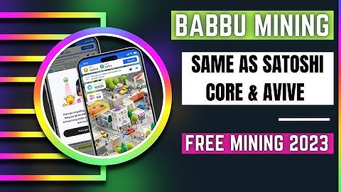 Mining BABBU & USDT daily.New mining platform like avive network.