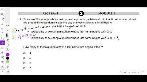 2019 Module 2 Problem 12 Algebra 1 PDE Item and Scoring Sampler