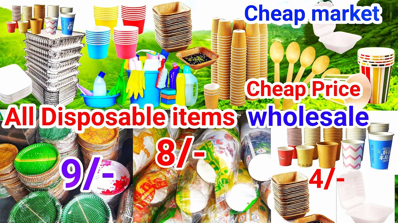 Paper Plates, Carry Bags, Packing Material, Cleaning Agents in 