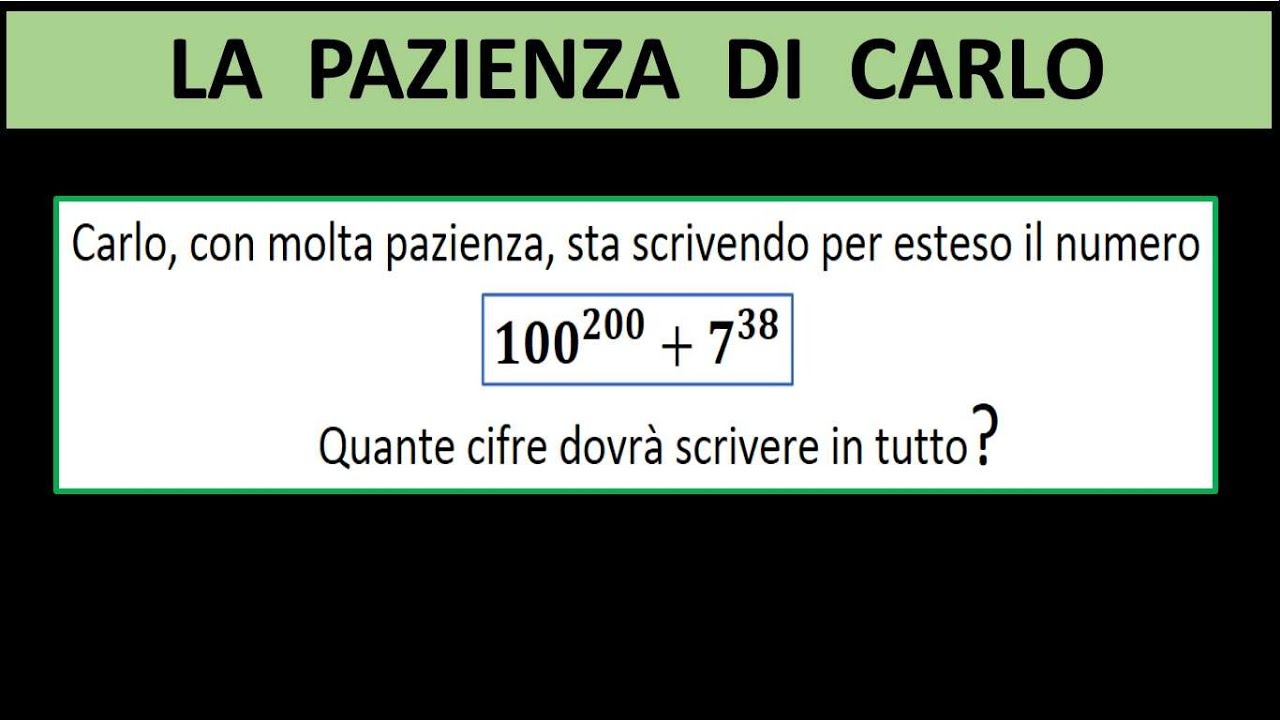 LA PAZIENZA DI CARLO