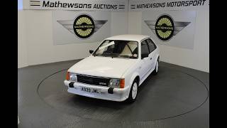 1983 VAUXHALL ASTRA GTE | Mathewsons Classic Cars | Auction: 29, 30, & 31 July 2026