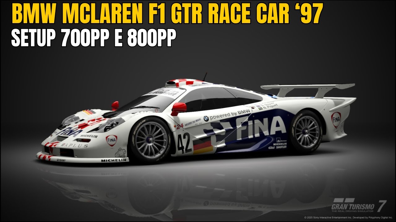 GRAN TURISMO 7 | BMW MCLAREN F1 GTR RACE CAR 97 | SETUP 700PP E 800PP ...