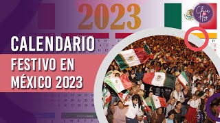Calendario festivo para México 2023