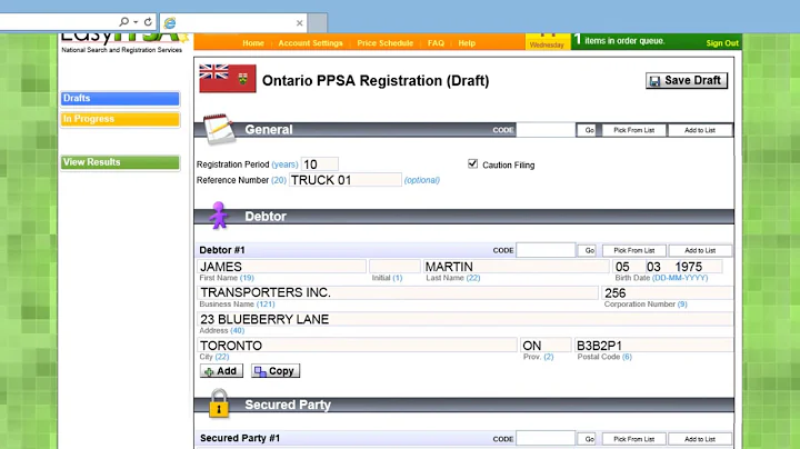 EasyPPSA - PPSA Registration