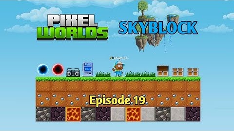 Pixel Worlds Solo SkyBlock Ep.19: "Trying out Fishing"