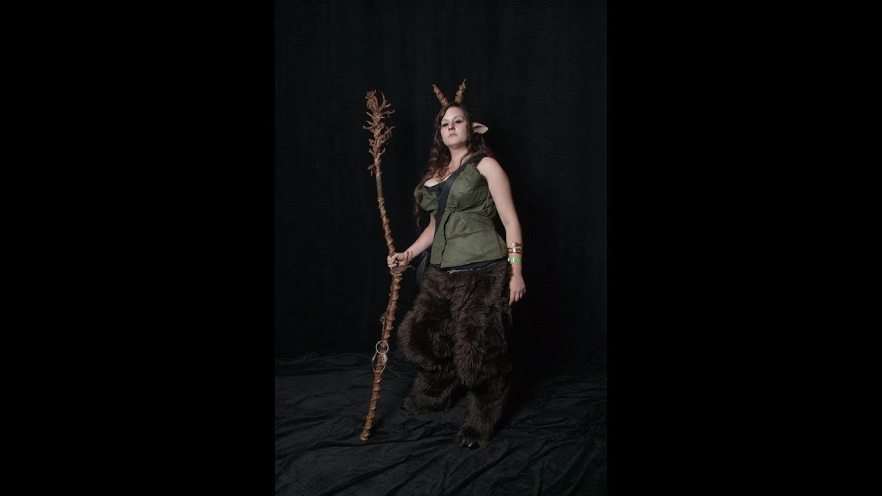 Mythical Creatures Faun Pants Satyr Cosplay Fur Goat Legs Adult Womens Costume 
