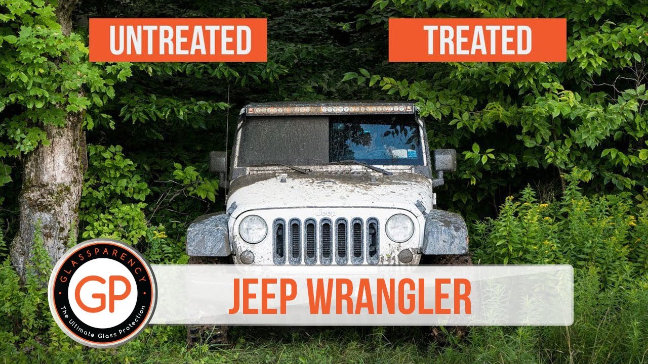 GlassParency Jeep Wrangler Offroad Treated vs Untreated Test
