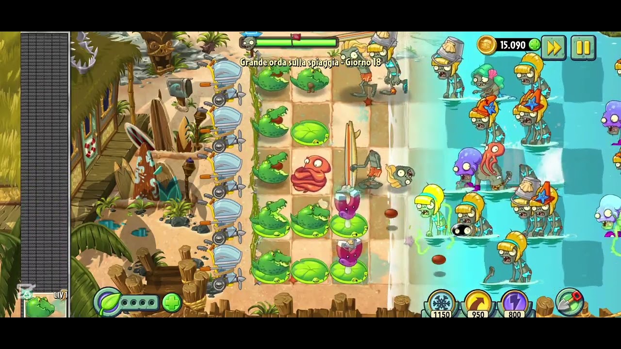 P🍀🌵 vs Z 🧟‍♂️ 2 : From day 16 to day 22 Big Wave beach 🏖 