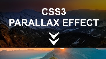 Pure CSS3 Parallax Effect on Website Scroll | Background Image Parallax Effect Using Only HTML & CSS