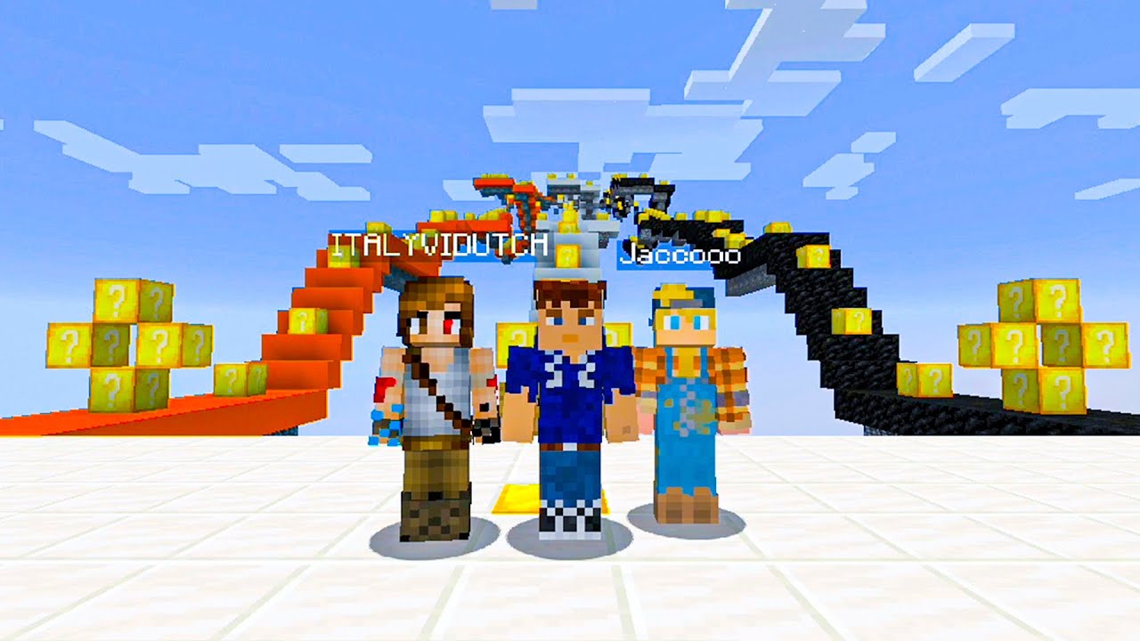 Minecraft LUCKY BLOCK Staircase!