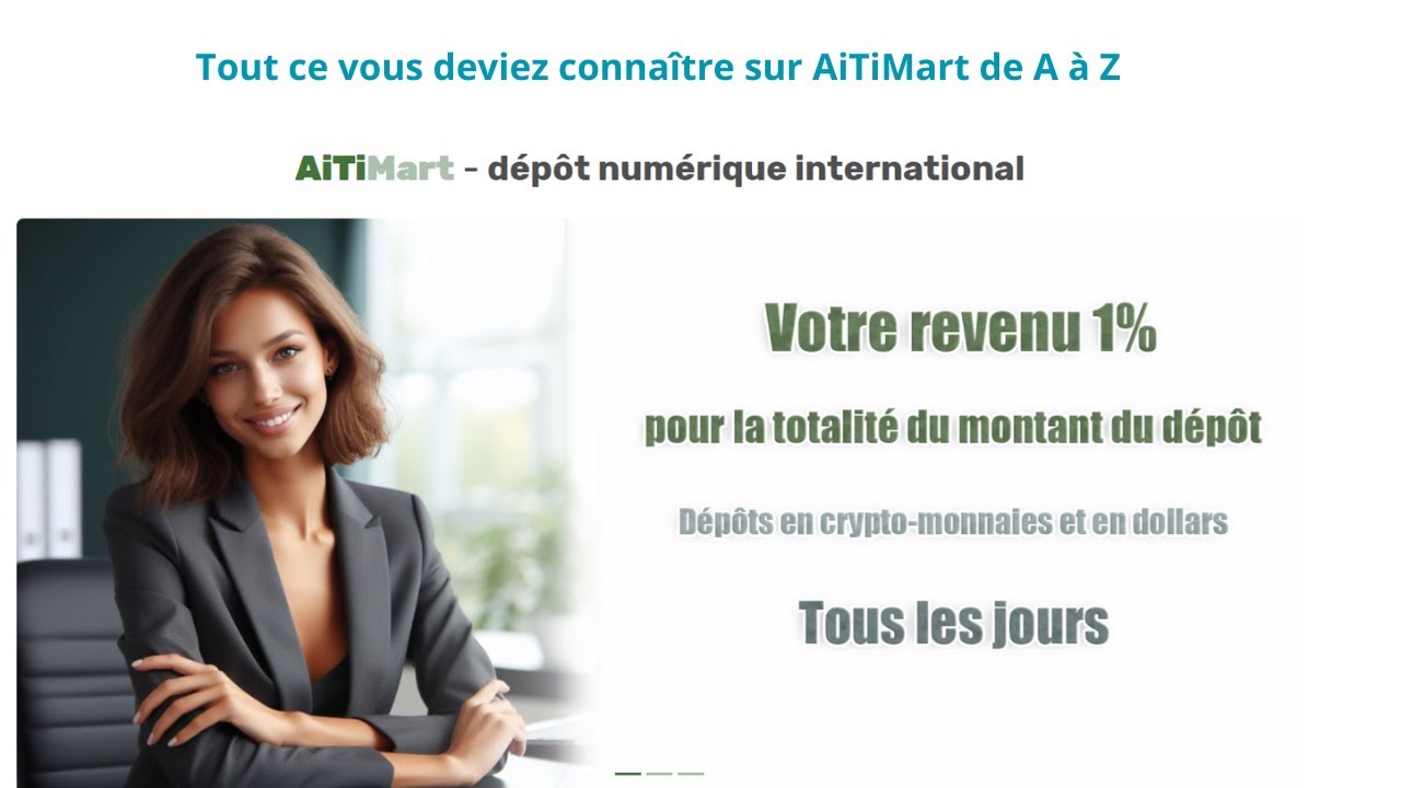 AiTiMart  deposez numriquement de largent et ganer chaque jours un pourcentage