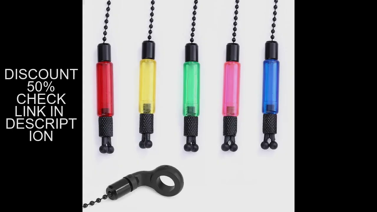 Bite Alarms Carp Fishing Hangers Bobbins Swingers Indicators Fishing Alarm Swinger Steel Chain 4 Col
