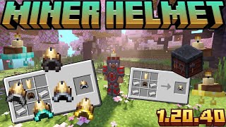 Miner Helmet mods minecraft pocket edition (bedrock edition) 1.20.40 add-on screenshot 2