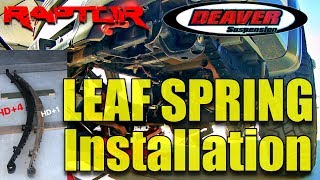 F-150 Raptor Deaver Leaf Springs Installation