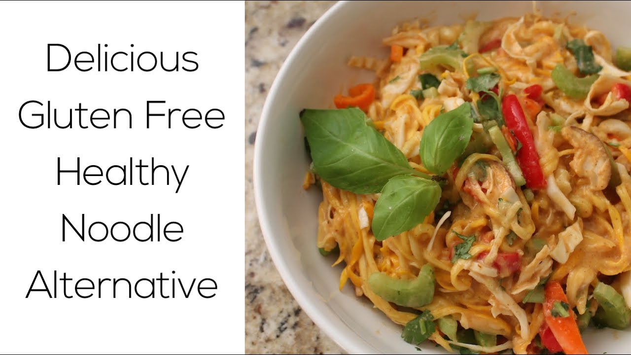 Delicious Gluten Free Healthy Raw Noodle Alternative - YouTube