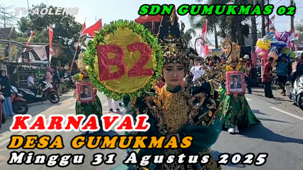 KARNAVAL DESA GUMUKMAS JEMBER HUT RI KE 80 || SDN GUMUKMAS 02 || MINGGU 31 AGUSTUS 2025