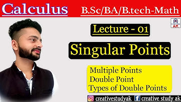 Singular points | Double points | Multiple point | Lec-01 | B.A./B.Sc-1st year | By Ak