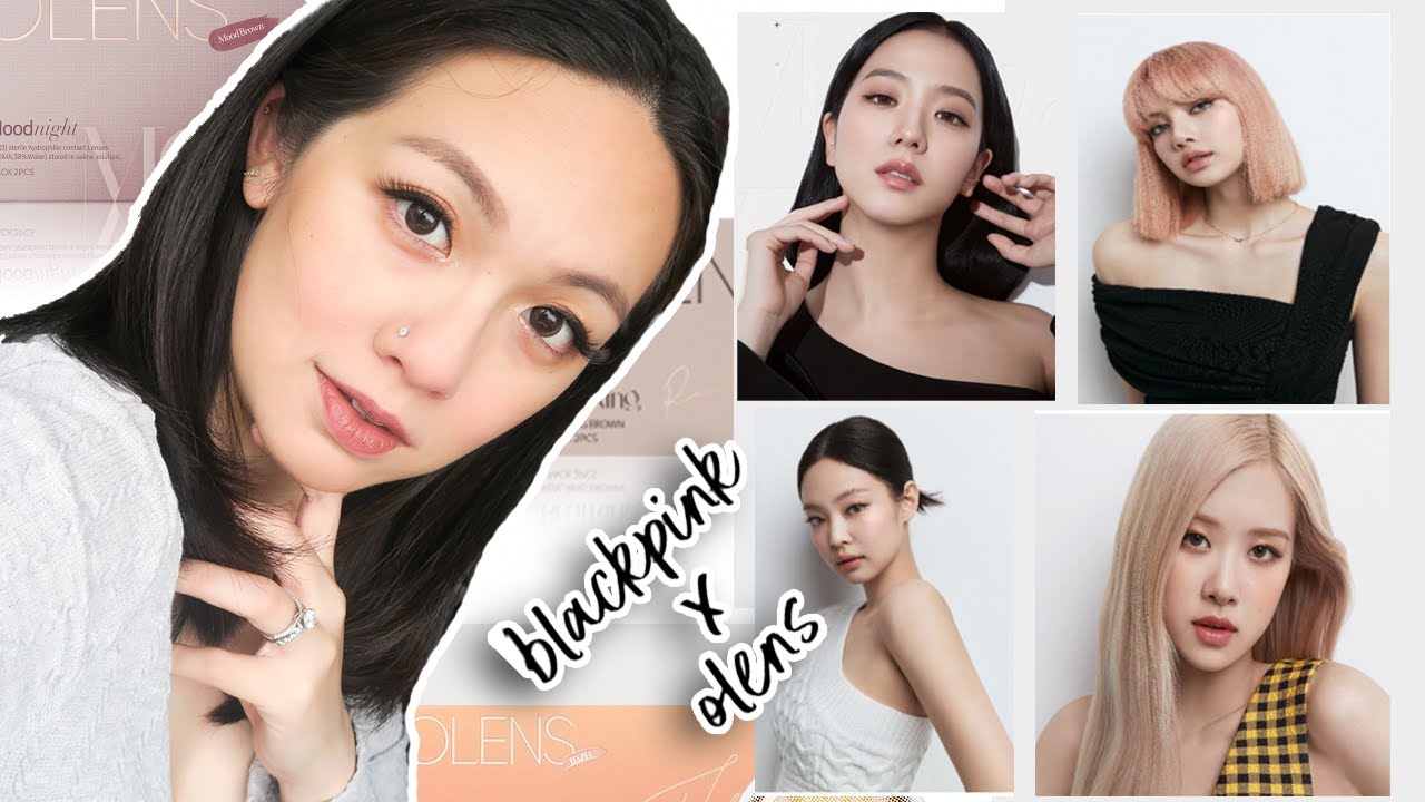 BLACKPINK X OLENS CONTACTS 2022| REAL RING,RUSSIAN SMOKY,MOODNIGHT,FRENCH GOLD CLOSE UP&MINI REVIEW