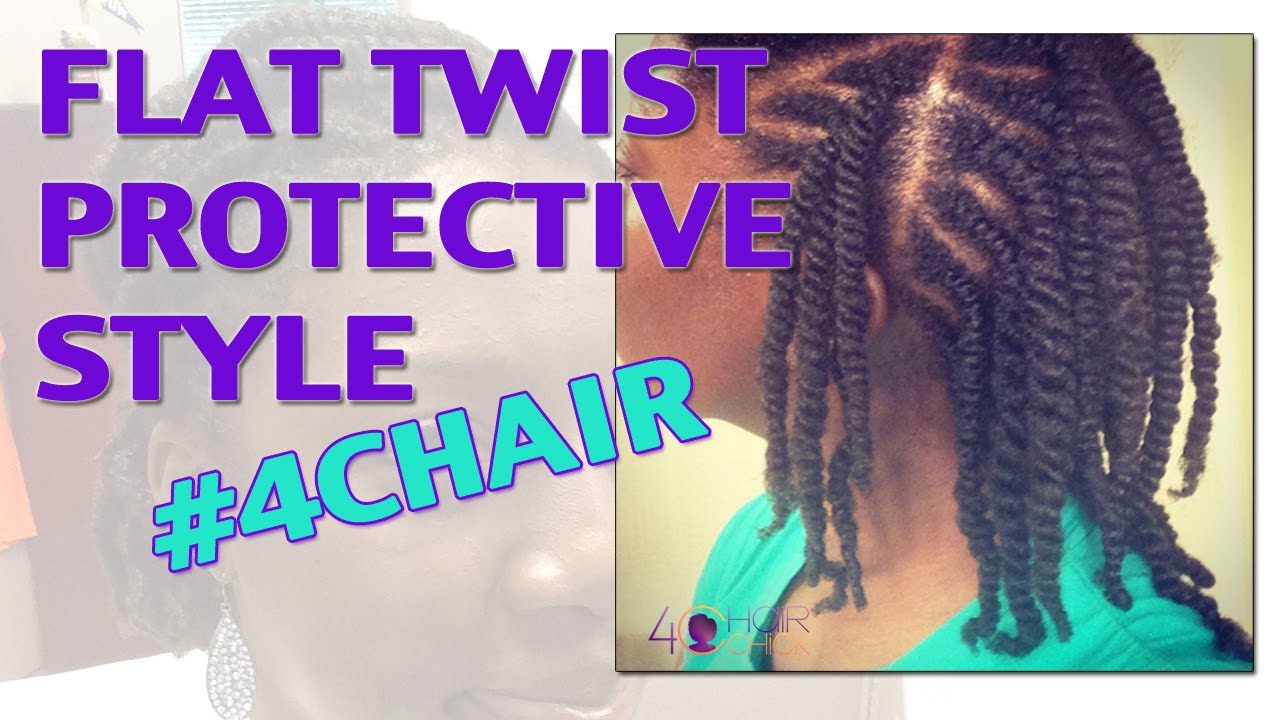 FlatTwist Protective Hairstyle on 4c Hair - YouTube