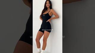 The Perfect🥀 Our Nash Unitard Gym Wear In 3 different Colours🖤#fashion #model #style #outfit #shorts