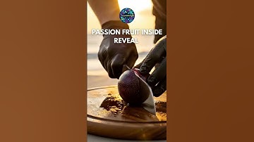 🌰 ASMR Mesmerizing Glass Passion Fruit  Perfect Slice & Satisfying Sounds