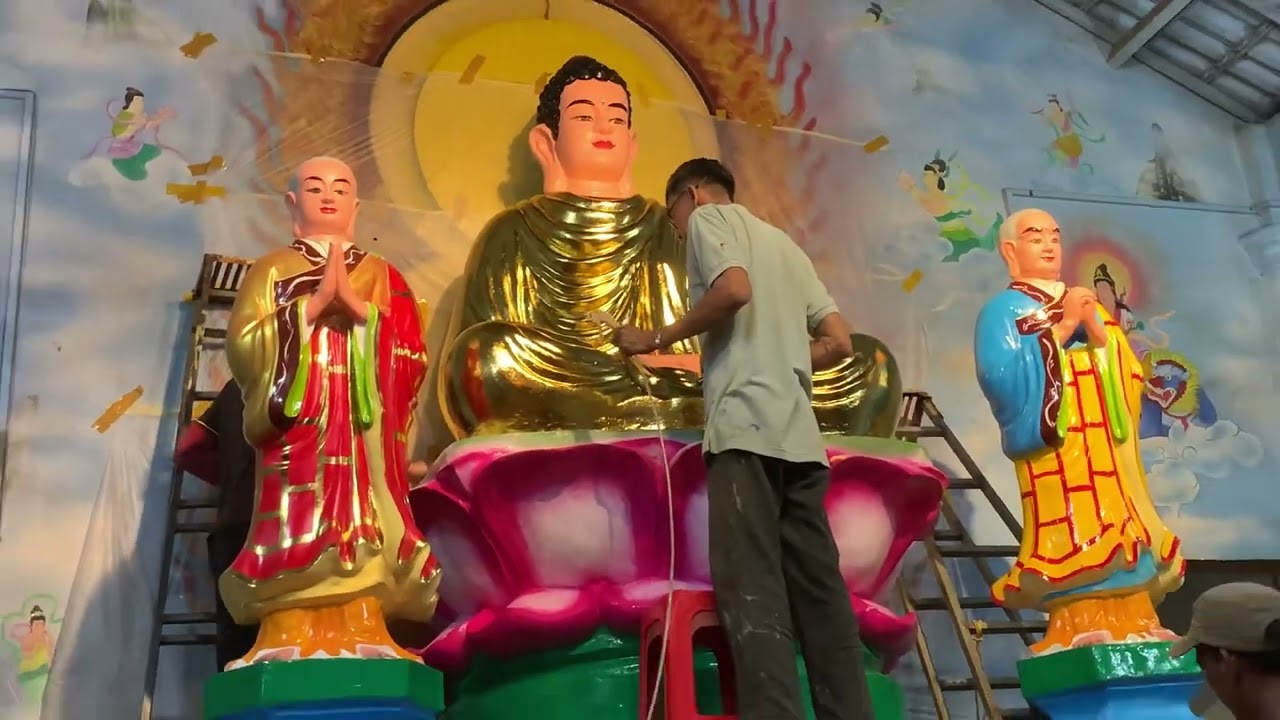 Ae đến giờ cuối nằm ngủ đã hoàng thành Tam thế phật chùa Huyền Trang Long khánh hẹn gặp lại CỦ CHI