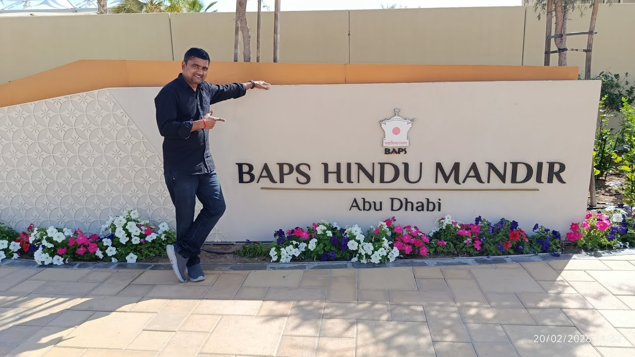 The BAPS Hindu Mandir Abu Dhabi in the UAE, 20 February 2026, uae big temple