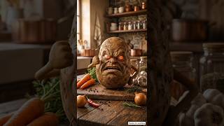 टमाटर आलू का गुस्सा 😡🔥 | Viral Food Shorts #viral #shorts #aifood #funnycartoon