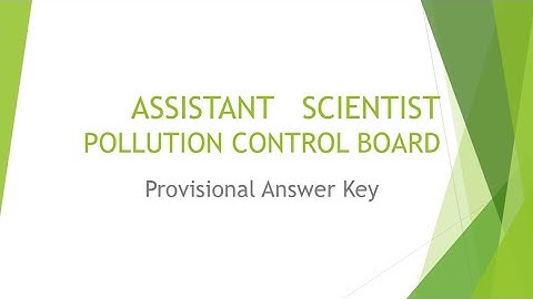 assistant scientist pollution control board provisional answer key #keralapsc #kpsc2023 #kpsc
