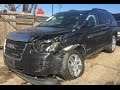 2015 GMC Terrain SLT2 left front hit with air bag deployment time lapse repair