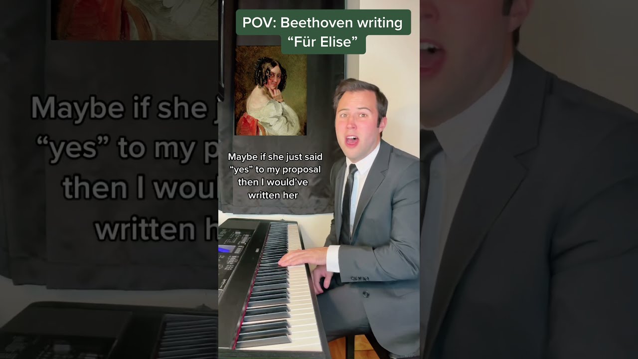 POV Beethoven Writing F R Elise Comedy Piano