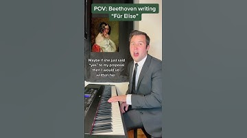 Thumbnail of POV: Beethoven writing “Für Elise” #comedy #piano #beethoven