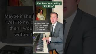 POV: Beethoven writing “Für Elise” #comedy #piano #beethoven