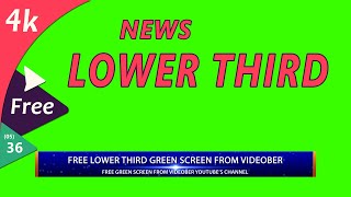 News Lower Third Green Screen Video Editing