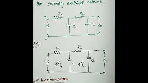 Electrical system ~ Transfer fuction calculation in control systems