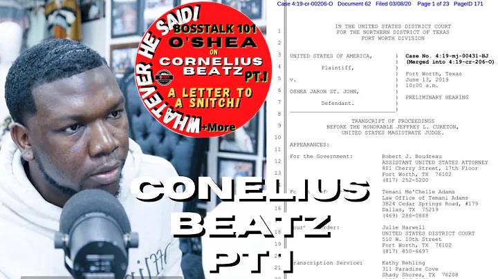 Cornelius Beatz: Everyone Focused on You A Rat! Yo...