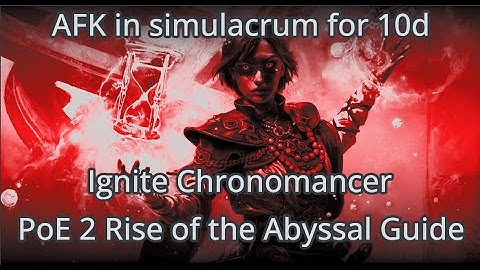 AFK Uber Simulacrum + 4M DPS Ignites for 10 Div | PoE2: Rise of the Abyssal