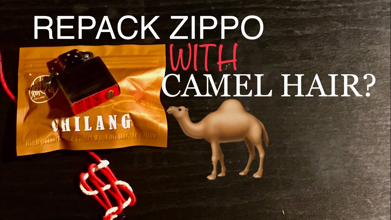How To Repack Zippo Insert With CAMEL HAIR 🐪!!