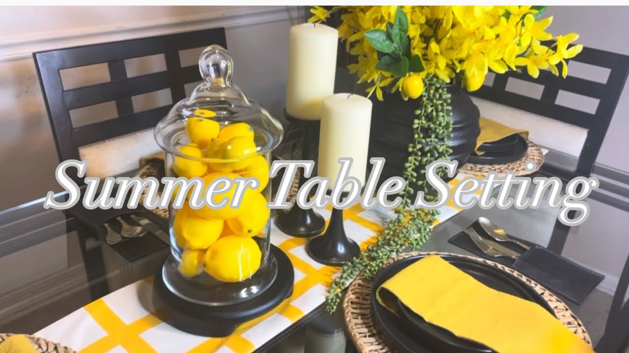 Budget Summer Table Setting Ideas - YouTube