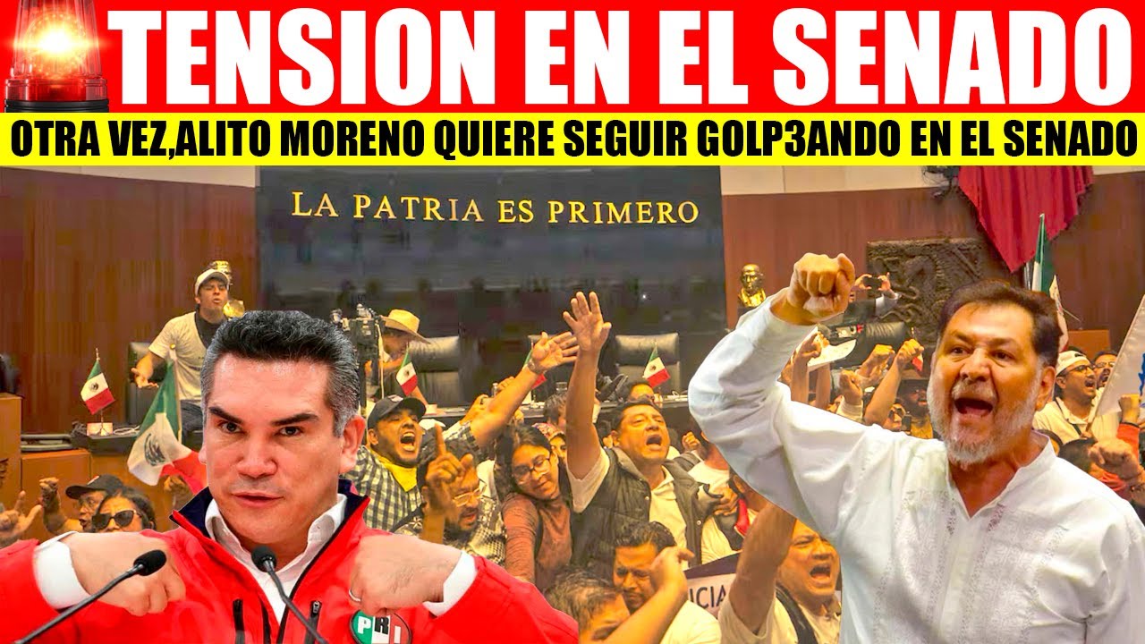 🚨💥🇲🇽SE CALIENTA EL SENADO,OTRA VEZ ALITO MORENO QUIERE REPARTIR GOLPES,CARA A CARA LE DAN SU MERECID