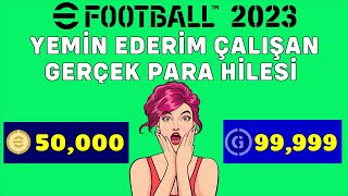 EFOOTBALL 2023 PARA HİLESİ YAPTIK GERÇEKTEN OLDU shorts