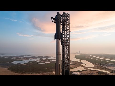 SpaceX released new drone footage of Starship Full-stack.