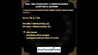 Top 10 Selenium Framework Interview Questions | Java Coding + Real Examples 🔥 Information