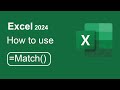 Ms Excel 2024 Match Function