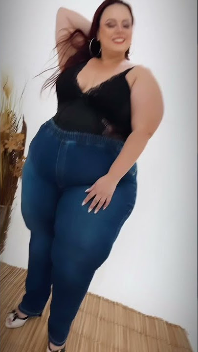 Calça Jeans Ane Plus Size Skinny Kleiane Azul