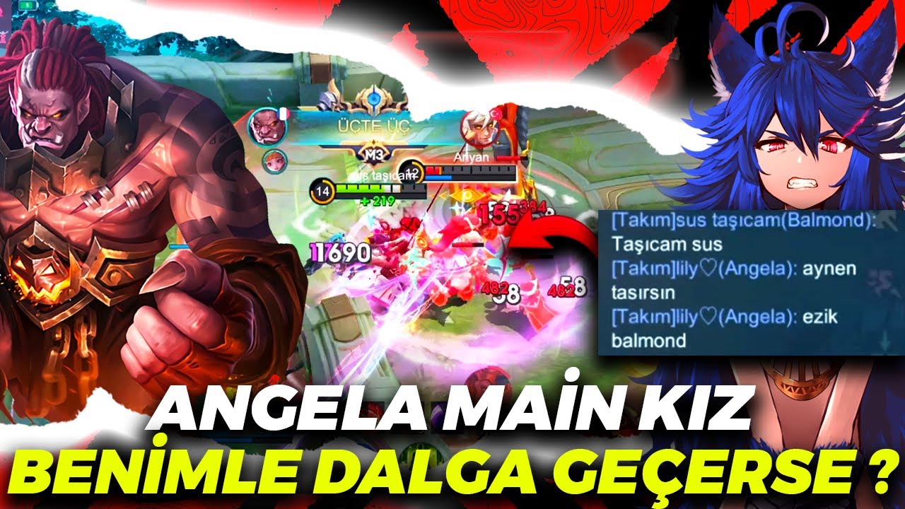 KIZ ÖNCE HAKARET ETTİ SONRA MAÇI TAŞIDIM EKLEDİ | Mobile Legends