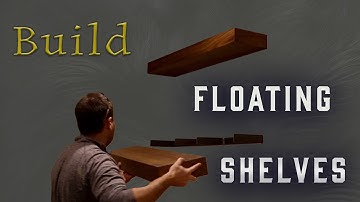 Build Walnut FLOATING SHELVES