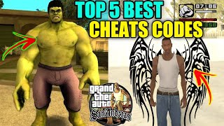 Gta San Andreas Top 5 Best Cheat Codes | TOP 5 PC cheats 2022|